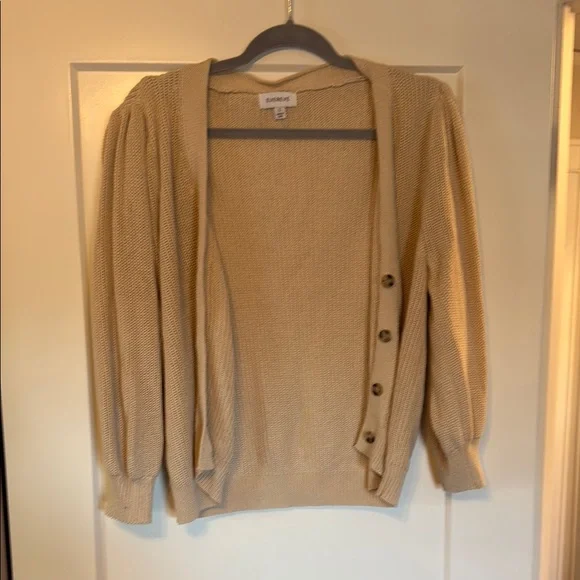 Evereve Tan Knit Cardigan - Picture 3 of 3